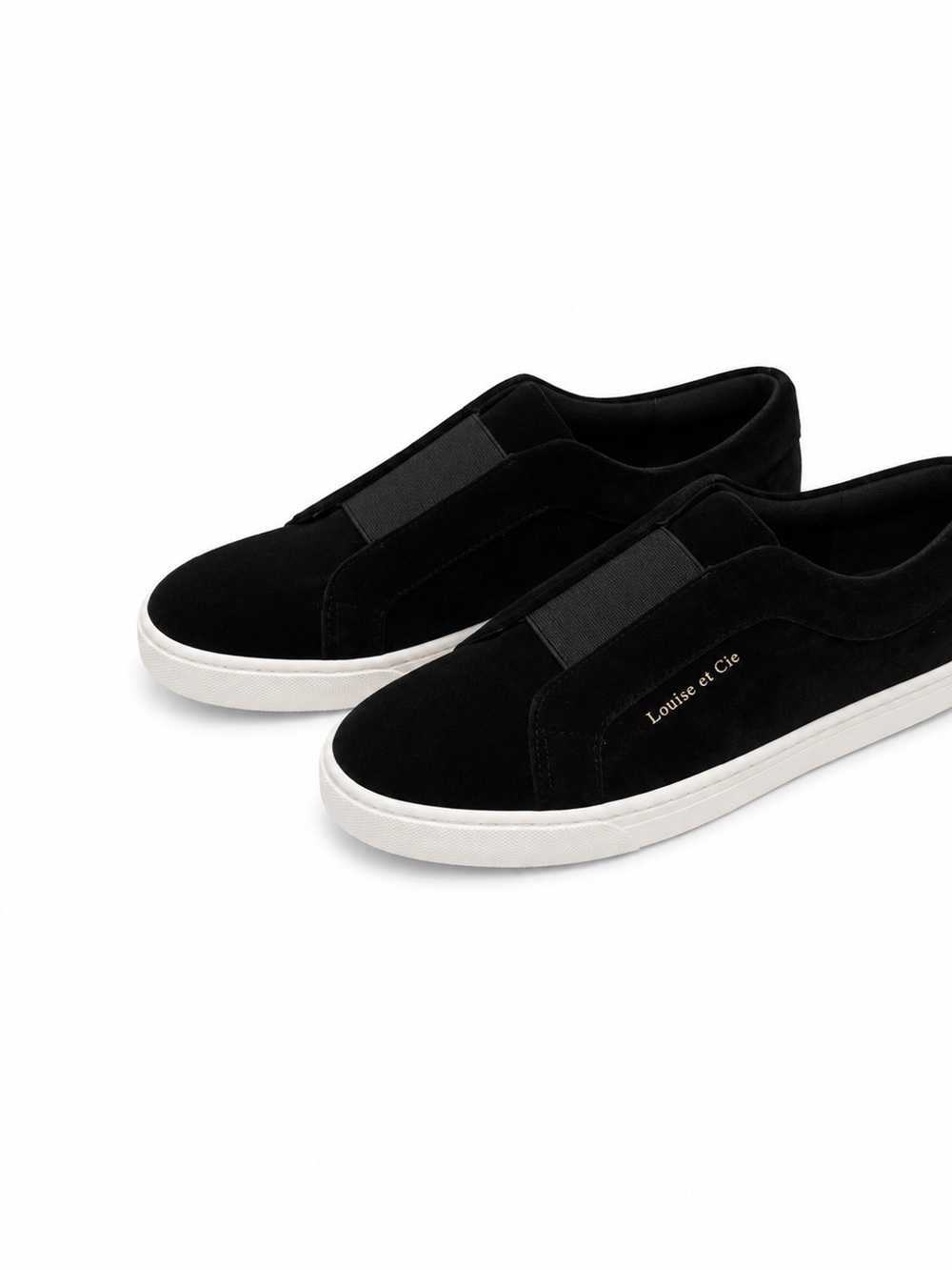 Louise Et Cie Womens Black Slip-On Sneakers Size 8M/38